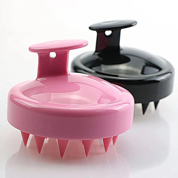 Hair Brush Massage Head Scalp Comb dandruff removal Bath SPA Scalp Massager Shampoo Brush Hair Washing Barber Hair Accessories (Black and Purple) - Gadgets For All
