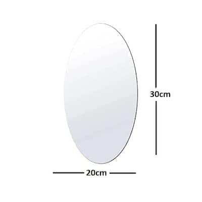 Big Large Mirror 10 15 20 30cm Round Elliptic Acrylic Wall Mirror Plexiglass for Walls Bathroom Wall-Mounted Mirrors for Make Up - Gadgets For All