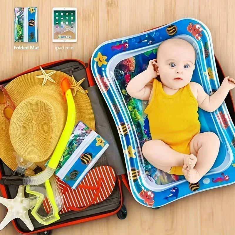 Large Baby Play Mat Summer Inflatable Water High Quality Baby Early Education Water Play Mat Suitable for Baby Activity Exercise - Gadgets For All