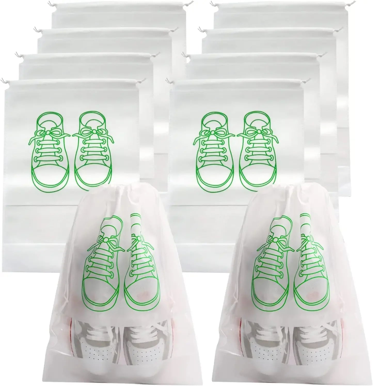 Travel Shoes Storage bag with clear window non-woven with PVC Bag - Gadgets For All