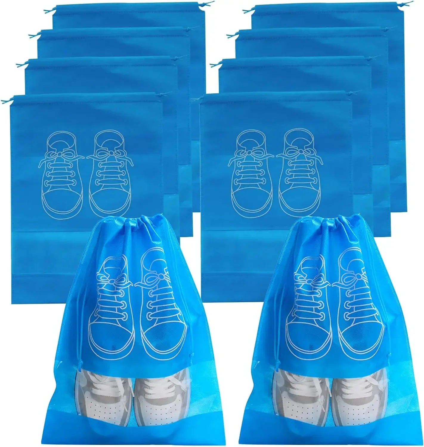 Travel Shoes Storage bag with clear window non-woven with PVC Bag - Gadgets For All