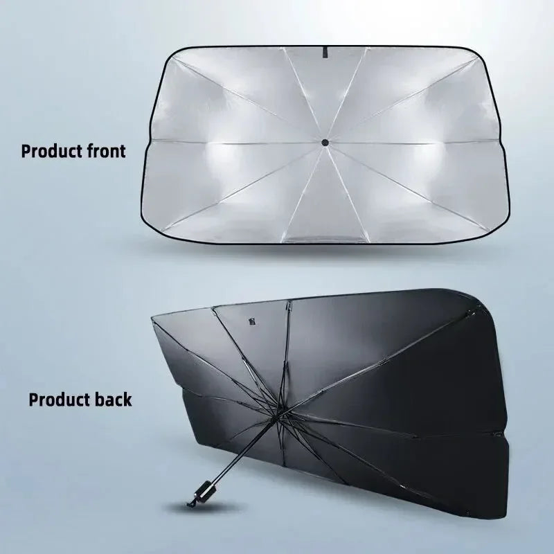 Car Sunshade Umbrella For Auto Shading Car Sun Shade Protector Parasol Summer Sun Interior Windshield Protection Curtain - Gadgets For All