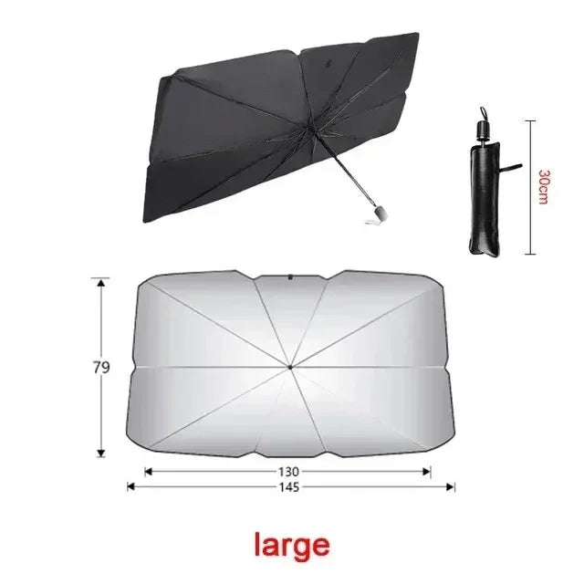 Car Sunshade Umbrella For Auto Shading Car Sun Shade Protector Parasol Summer Sun Interior Windshield Protection Curtain - Gadgets For All