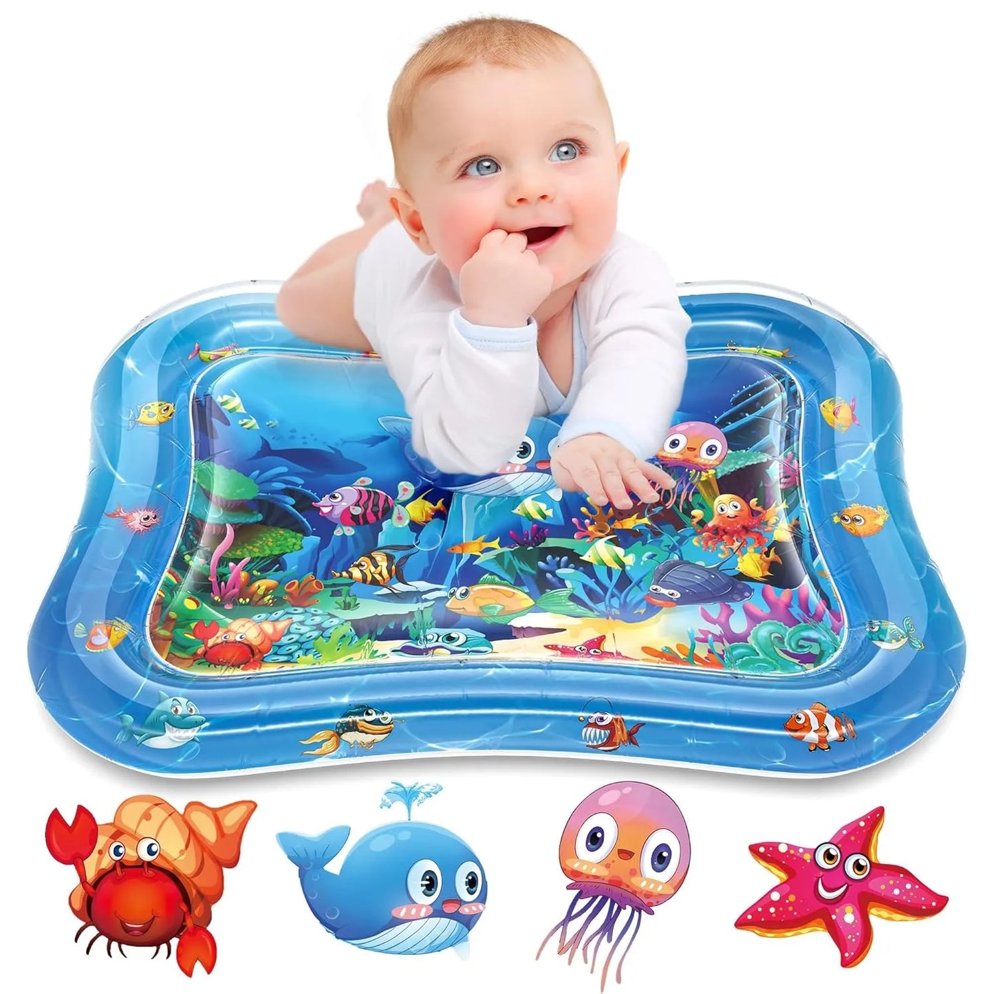 Large Baby Play Mat Summer Inflatable Water High Quality Baby Early Education Water Play Mat Suitable for Baby Activity Exercise - Gadgets For All