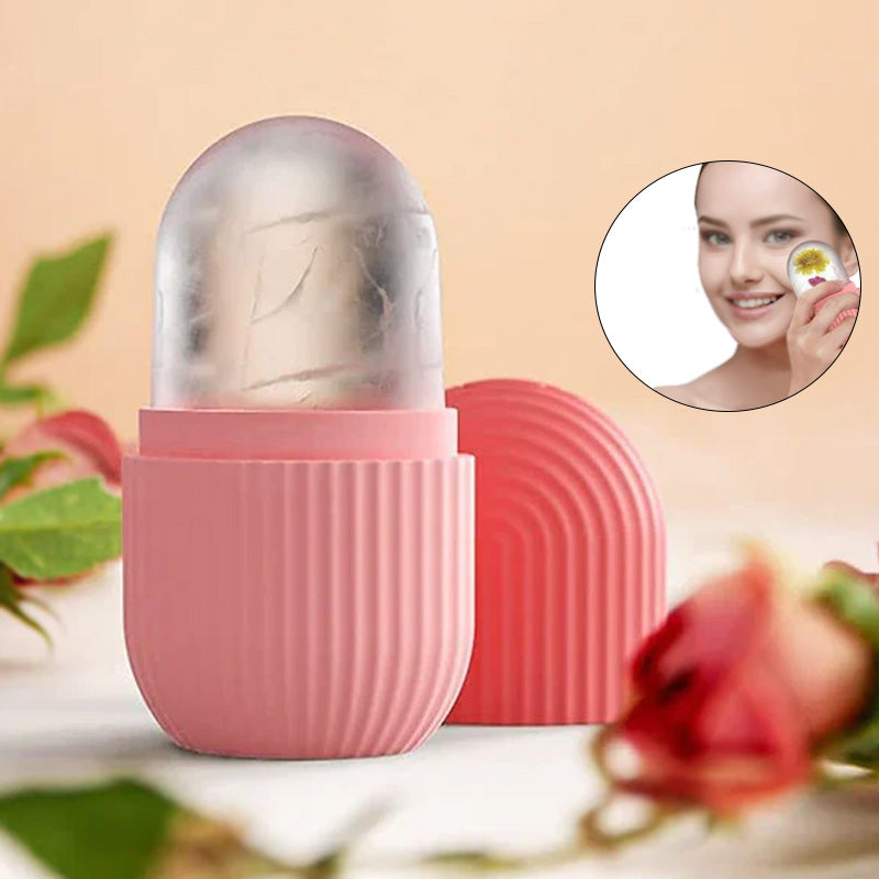 Silicone Ice Roller Massager for Face, Eyes - Natural Skin Care, Cooling & Eye Puffiness Removal, Reusable & Soothing - Gadgets For All