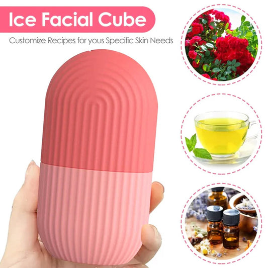 Silicone Ice Roller Massager for Face, Eyes - Natural Skin Care, Cooling & Eye Puffiness Removal, Reusable & Soothing - Gadgets For All