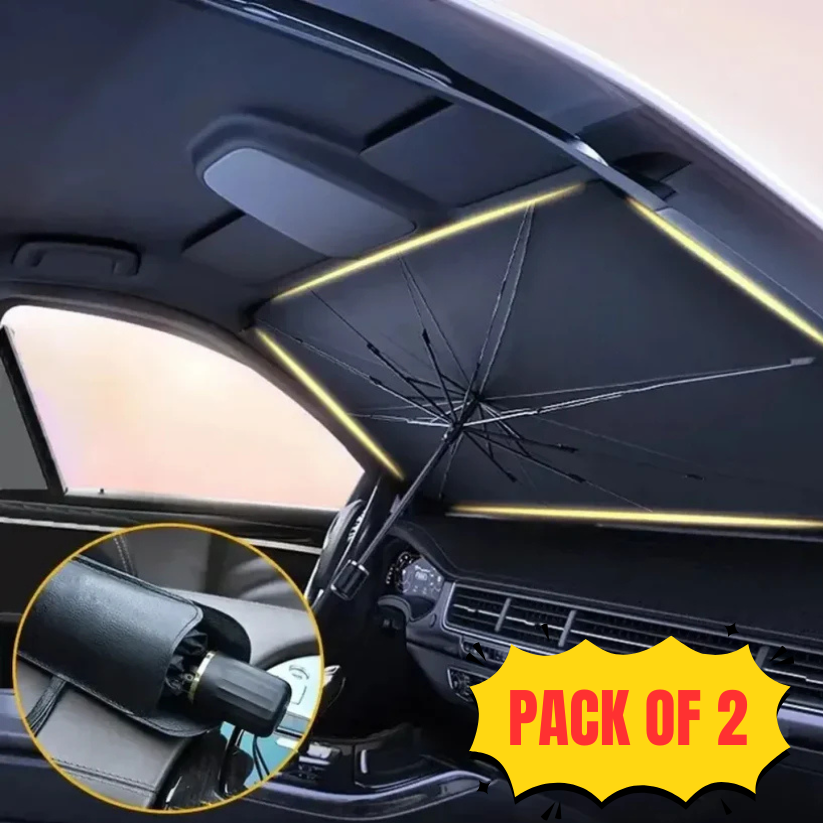 Car Sunshade Umbrella For Auto Shading Car Sun Shade Protector Parasol Summer Sun Interior Windshield Protection Curtain - Gadgets For All